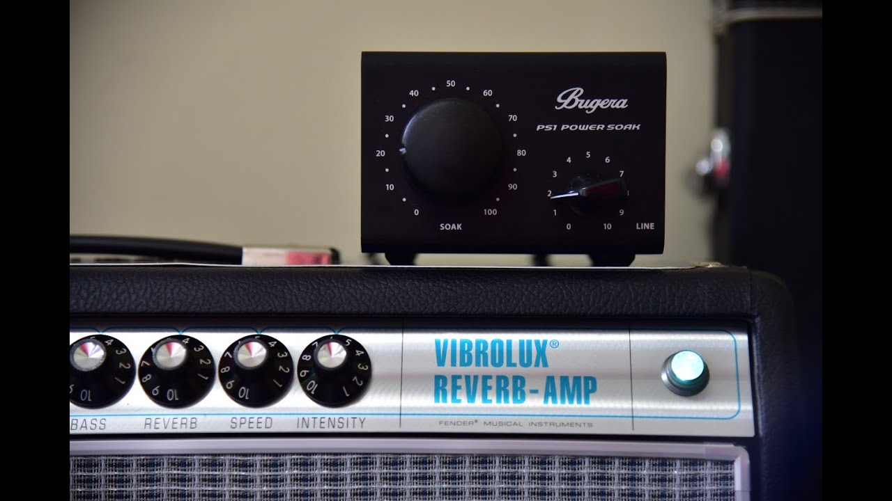Atenuador Bugera PS1 Power Soak + Fender Custom 68 Vibrolux Reverb