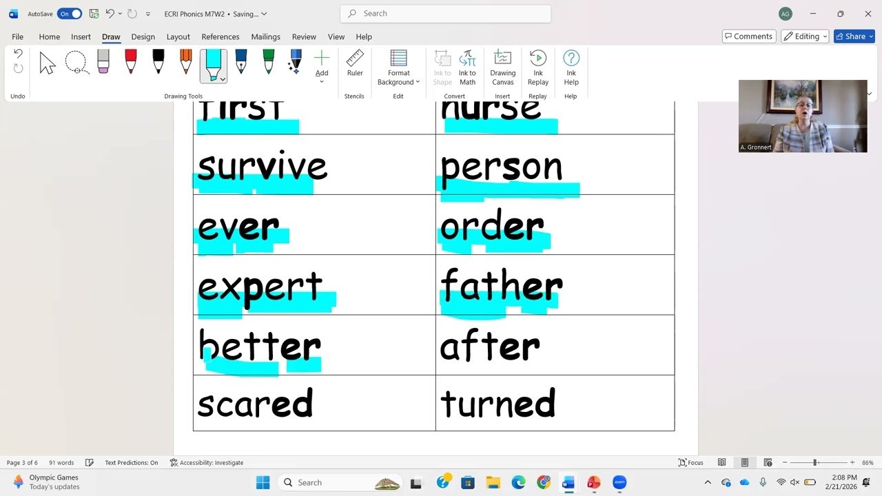 ECRI Phonics Module 7 Week 2 2nd Grade