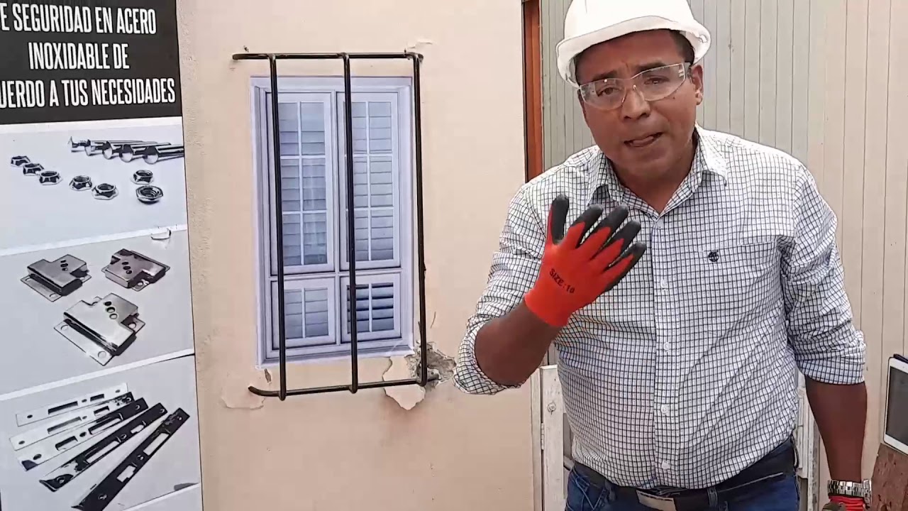 Como violenta un ladr&oacute;n las rejas de una casa