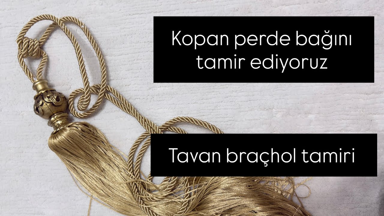 Fon perde bağı tavan brachol tamiri  | DIY Curtain Tieback Repair – Easy Ceiling Bracket 