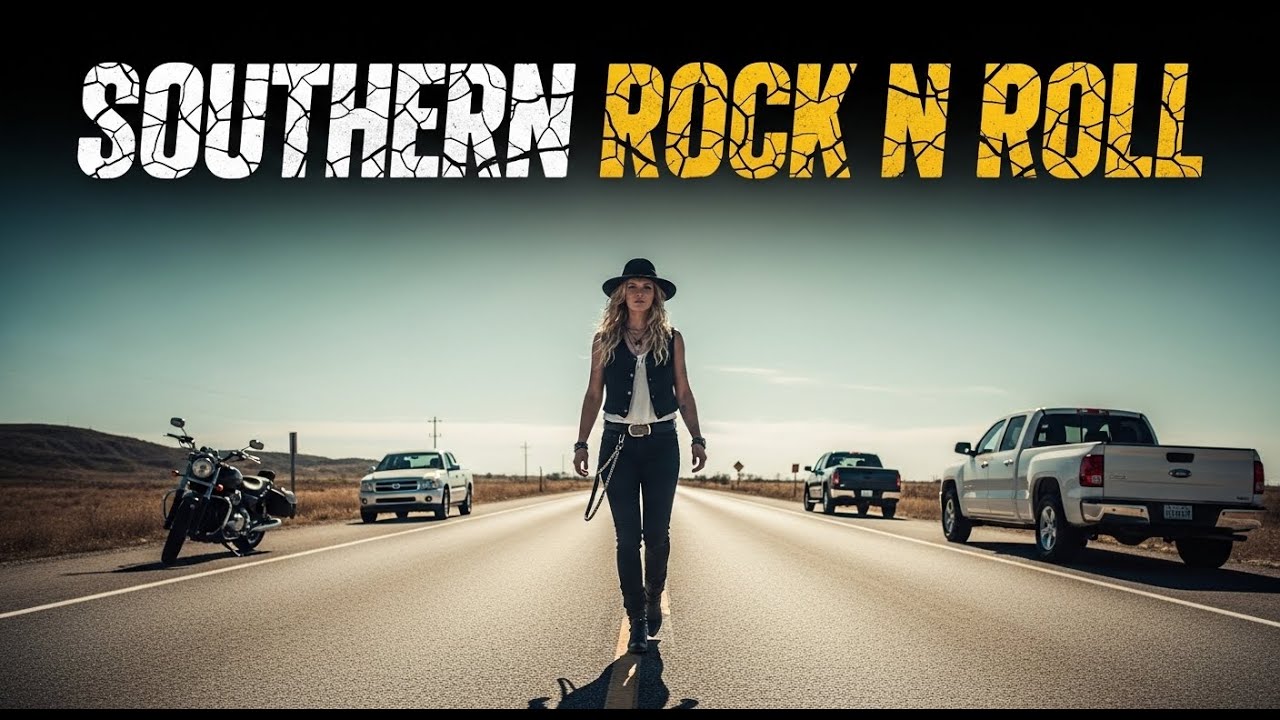 Southern Rock N Roll – Electric Nightpath 🌑 Neon Road After Dark#SouthernRockNRoll #CyberRide