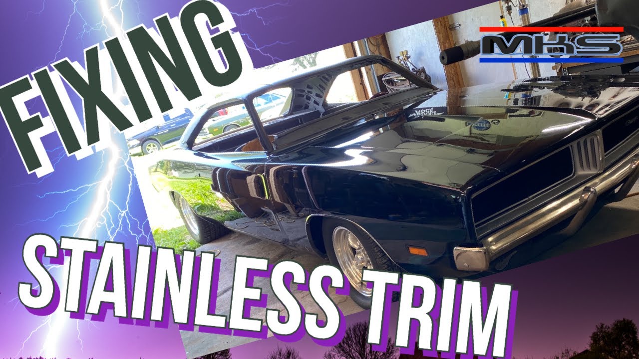 Repairing and Installing The Passenger Side Stainless Trim - 1969 Dodge Charger