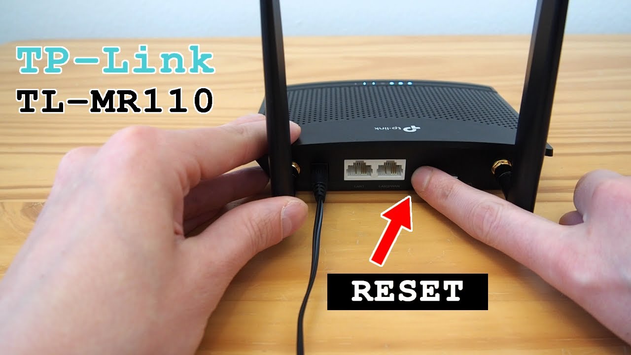 TP-Link TL-MR110 4G Router Wi-Fi &bull; Factory reset