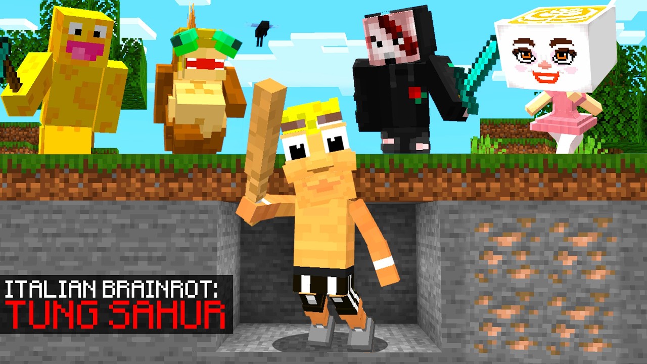 CAZADORES vs DanoMC ITALIAN BRAINROT en Minecraft!