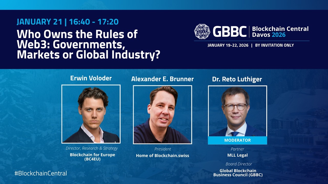 Who Owns the Rules of Web3: Governments, Markets or Global Industry? | Blockchain Central Davos