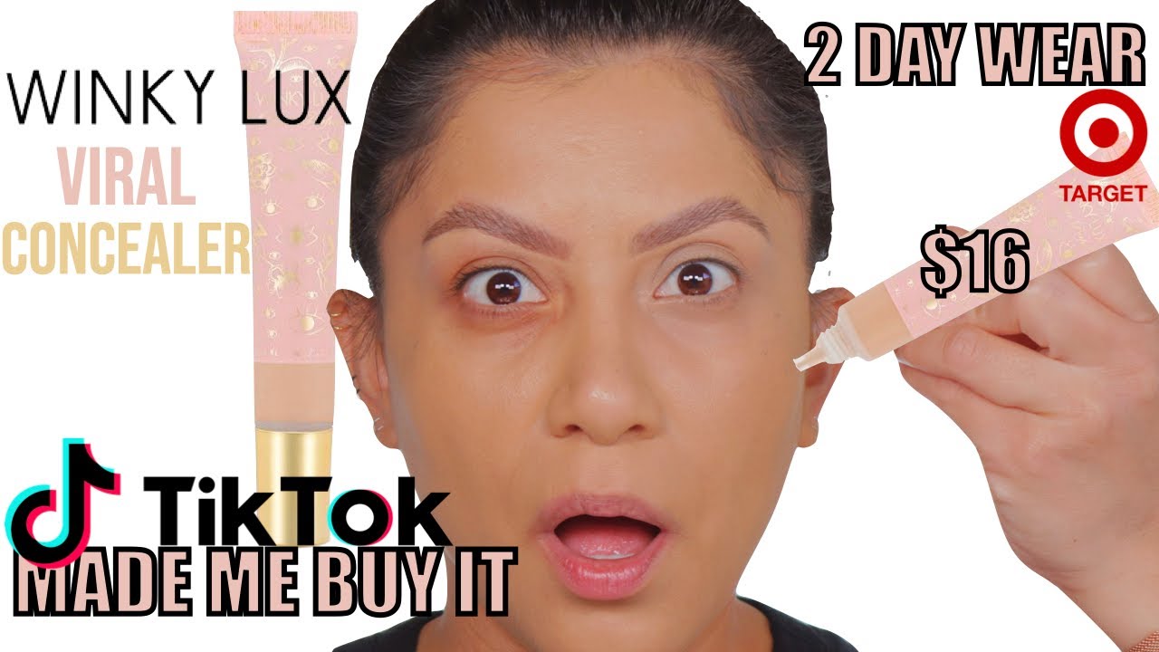 TIKTOK MADE ME BUY IT WINKY LUX VIRAL CONCEALER + 2  DAY WEAR TEST *dry under eyes* | MagdalineJanet