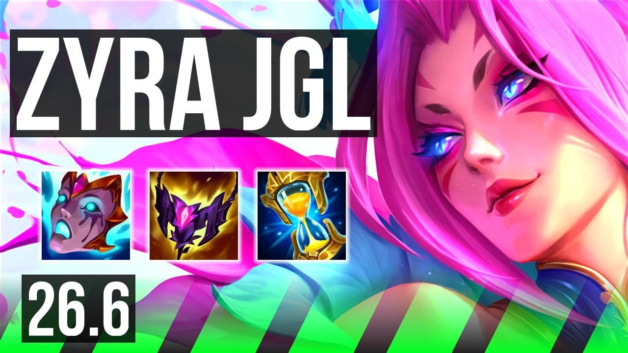 ZYRA vs GRAVES (JGL) | Perfect KDA: 15/0/11 | KR Grandmaster | 26.6