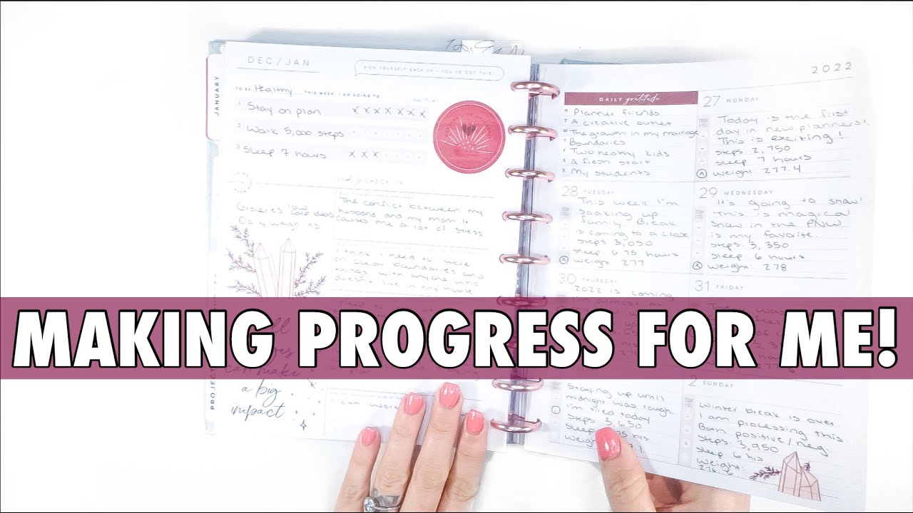 Happy Planner RECOVERY PLANNER Tour | Weight Loss Tracking + Wellness Plan With Me