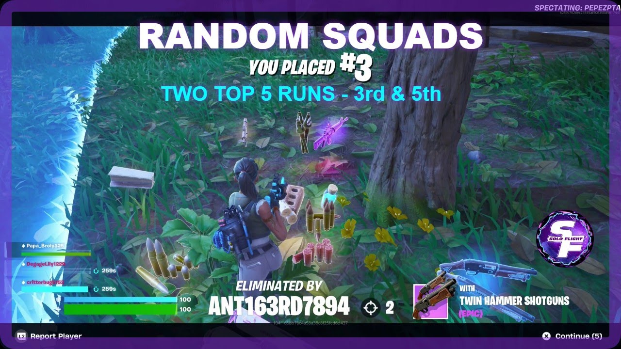 Two Solid Runs — Random Squads Top 5 Finishes