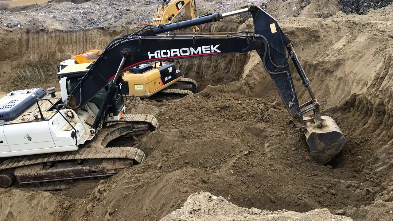 Hidromek 300 Cat 336 hafriyat yükleme