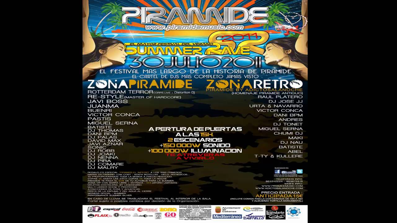 PIRAMIDE SUMMER RAVE 2011 - CD REGALO
