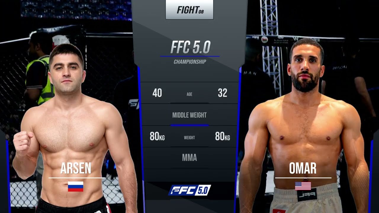 FFC 5.0 | Fight 8: Arsen (Red) vs. Omar (Blue) – Middleweight Rear Naked Choke