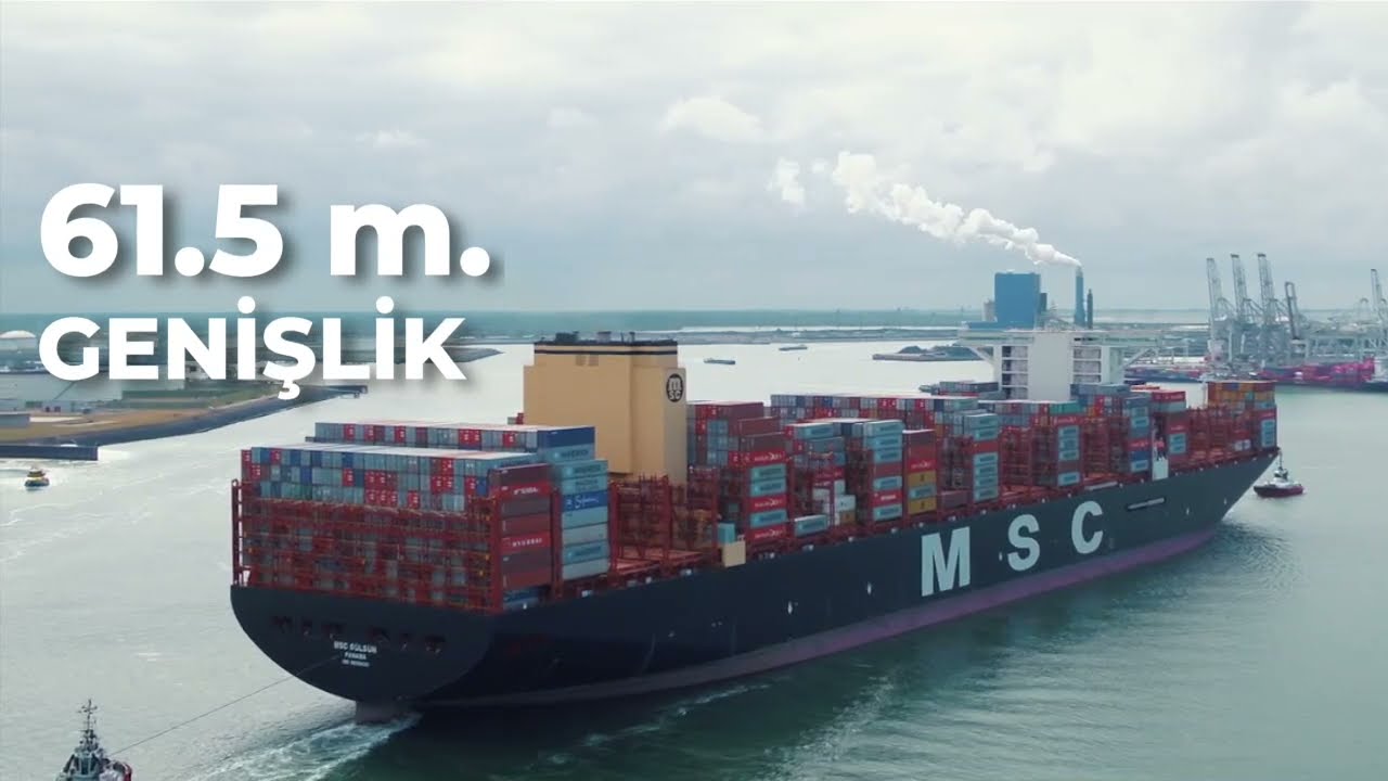 DÜNYANIN EN BÜYÜK GEMİSİ MSC GÜLSÜN TEKİRDAĞ ASYAPORT LİMANINDA EVE DÖNÜŞ