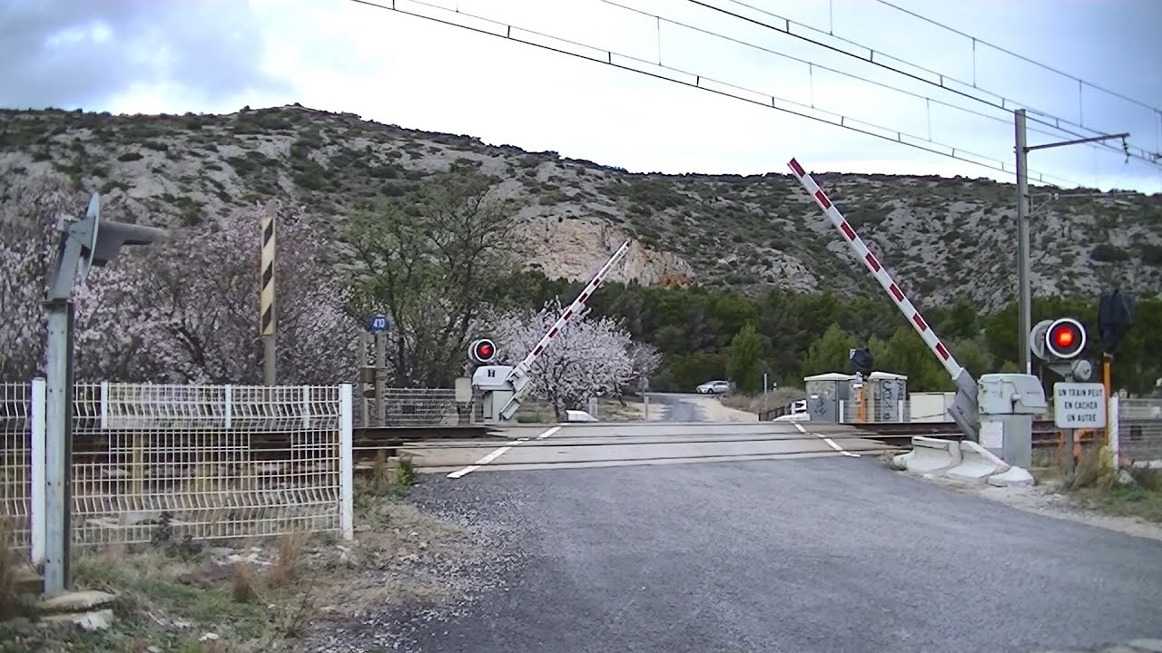 Spoorwegovergang Salses-le-Château (F) // Railroad crossing // Passage à niveau