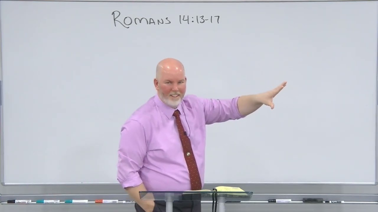 Romans 14:13-17 - Regarding the Weaker Brother