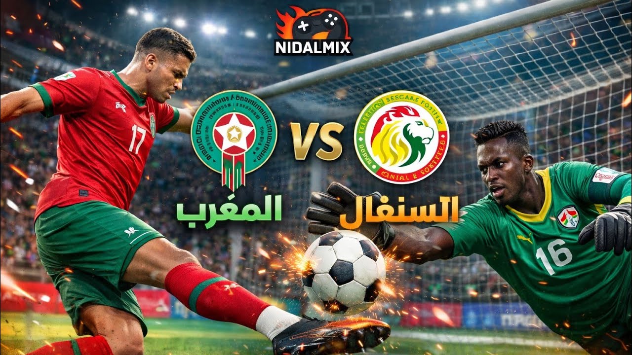 بث مباراة المغرب ضد السنغال محاكاة eFootball نهائي كاس افرقيا