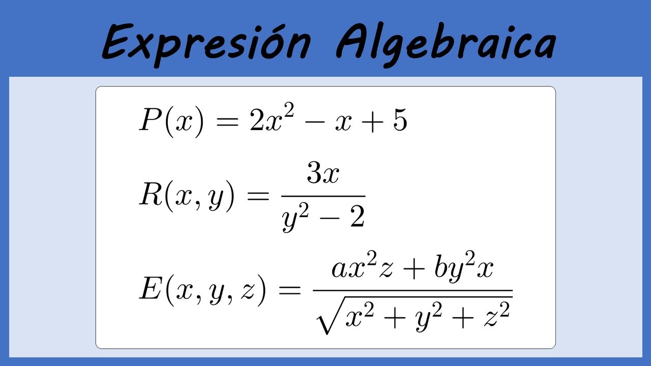 EXPRESIÓN ALGEBRAICA || TÉRMINO SEMEJANTE || POLINOMIOS #1