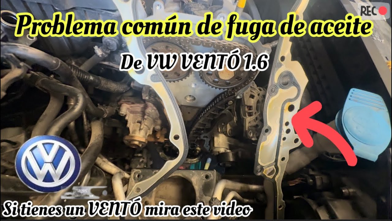 Fuga de aceite de tapa de distribución de un VW VENTÓ 1.6 (FUGA DE ACEITE DE MOTOR) 🚙