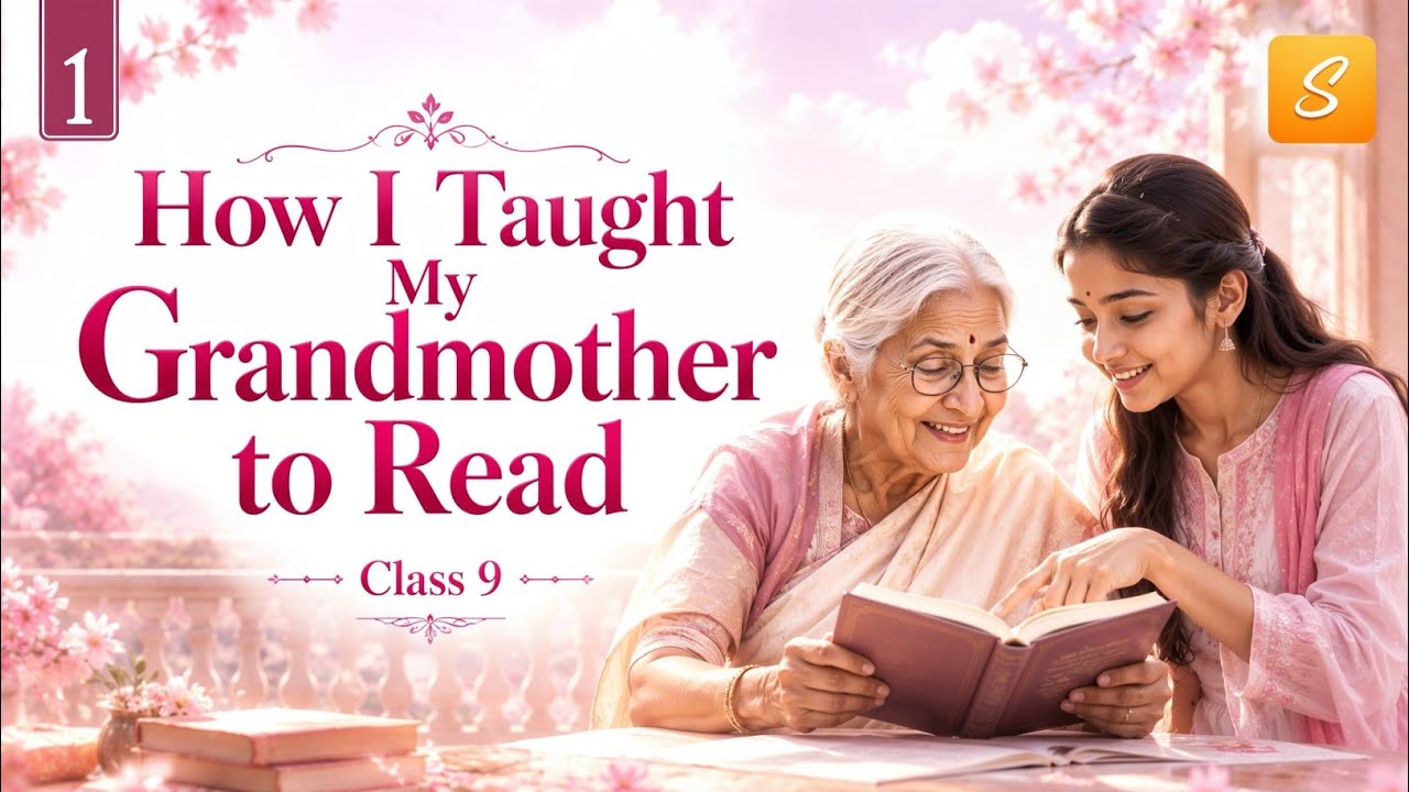How I Taught My Grandmother to Read Class 9 (Animation) | Class 9 English Chapter 1 | kaveri 2026