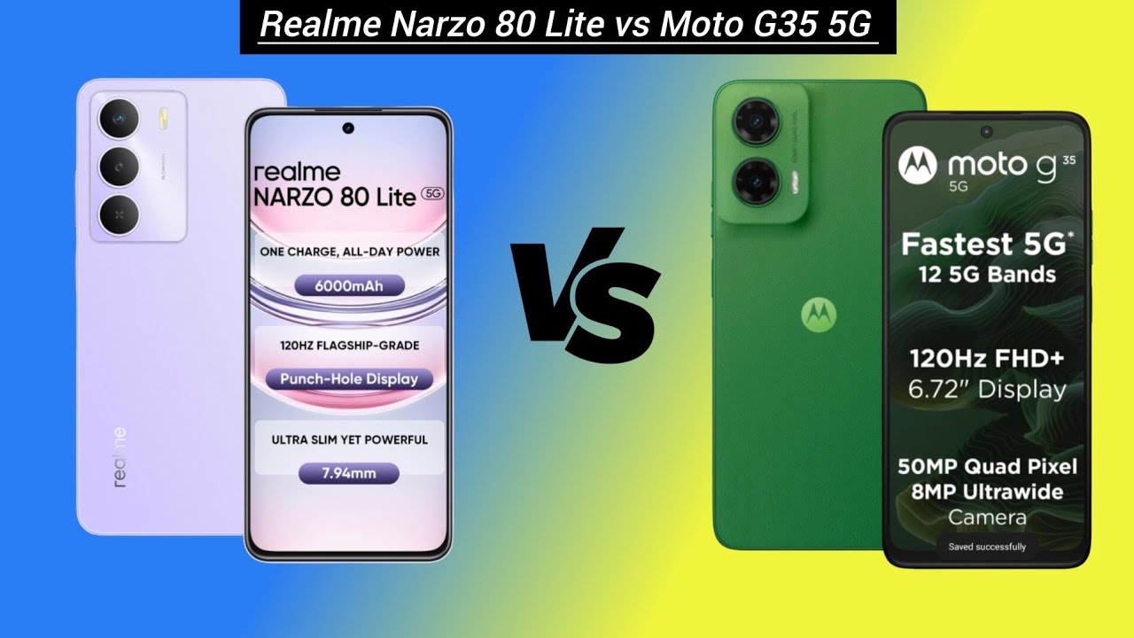 Narzo 80 Lite vs Moto G35 | Best Phone under 10000