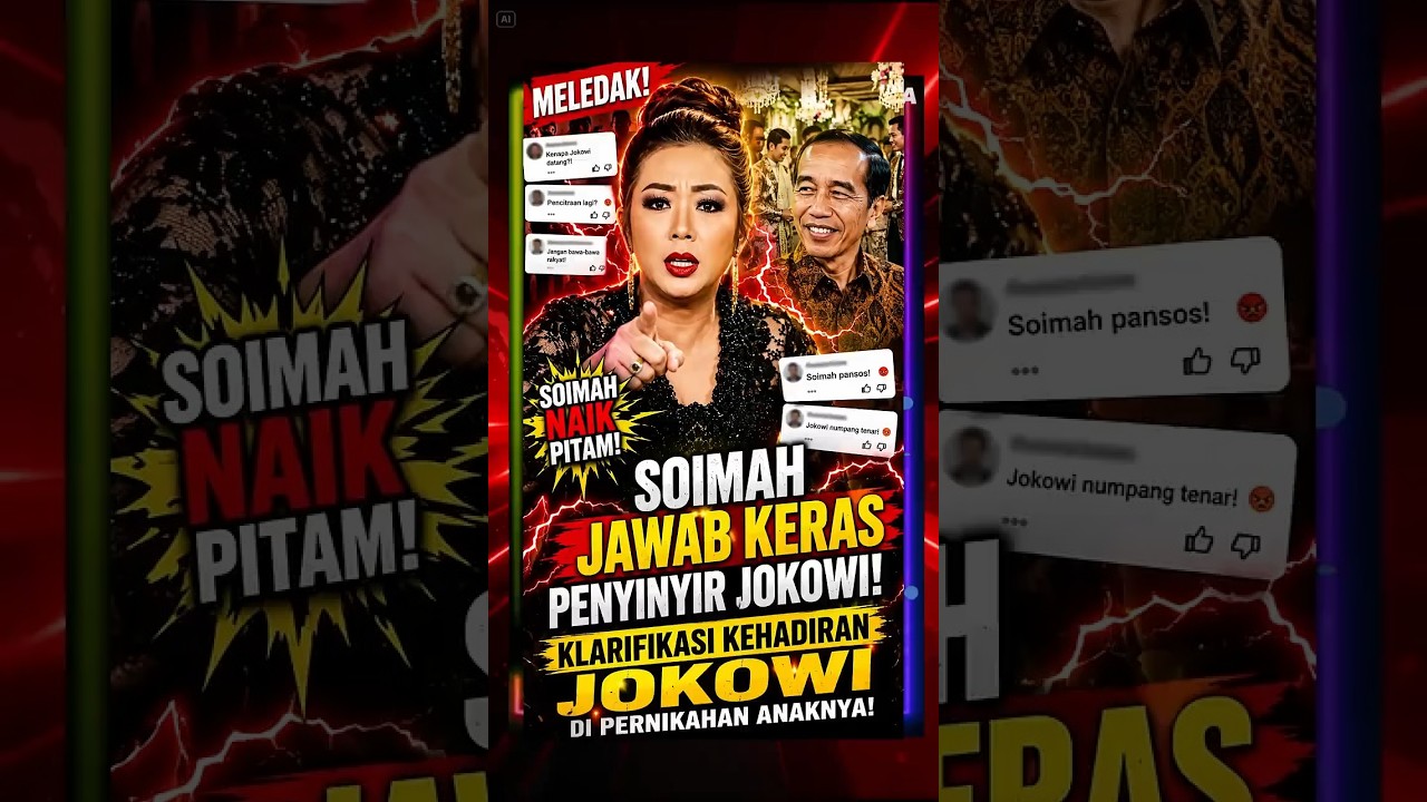 MELEDAK! Soimah Naik Pitam Usai Jokowi Disindir Saat Hadiri Pernikahan Anaknya #politik #viral