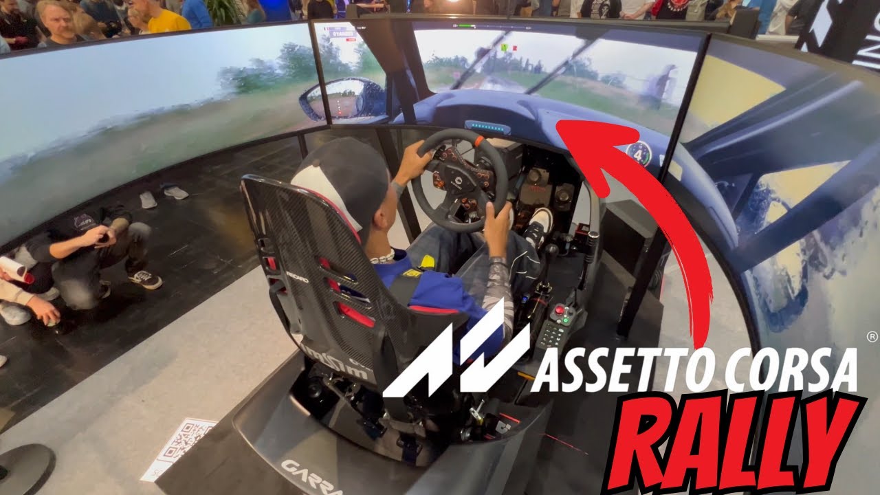 Je TEST Assetto Corsa Rally.... sur le meilleur SIMULATEUR de L'Adac Sim Racing EXPO 2025