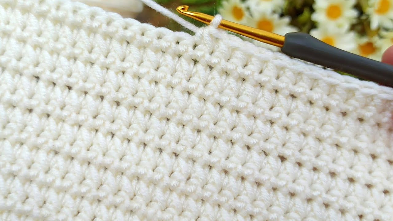 Super idea !! "Crochet Baby Blanket | Easy Repeating Rows Pattern 