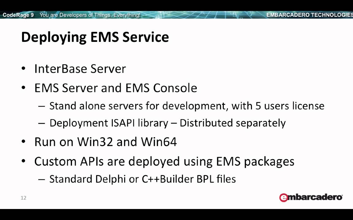 Enterprise Mobility Services: Working with SQL Databases using Object Pascal
