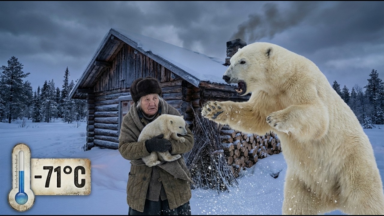 79-Year-Old Nadia Faces -71°C Blizzard in Siberia and Finds a Dying Polar Bear Cub