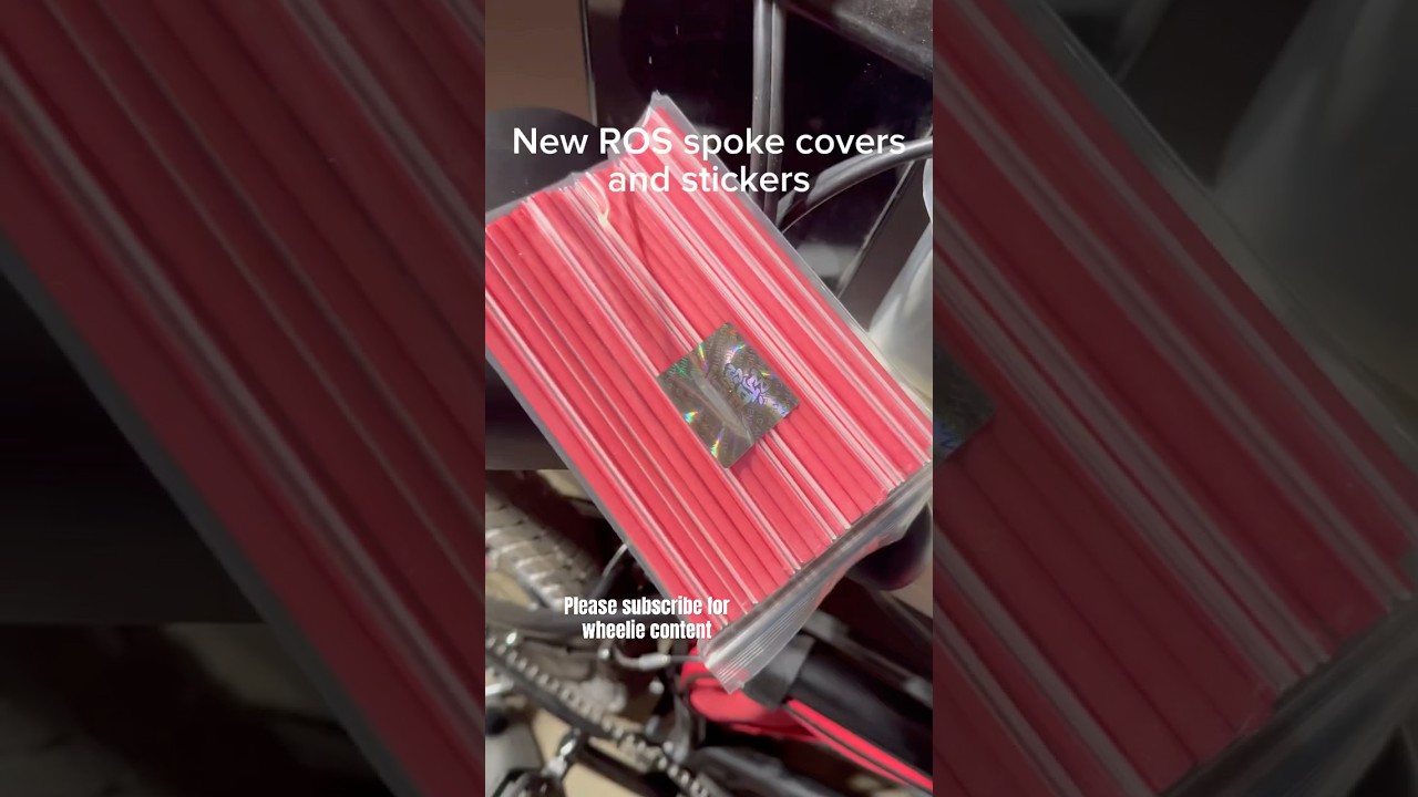 ROS spoke covers and stickers for my bike🔥🔥🔥