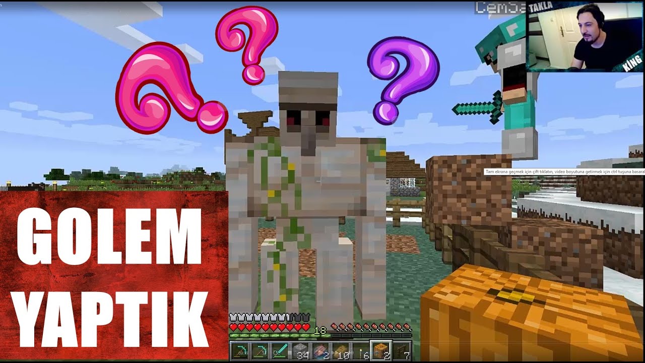 Golem Yaptık | Minecraft T&uuml;rk&ccedil;e Survival Multiplayer | B&ouml;l&uuml;m 19