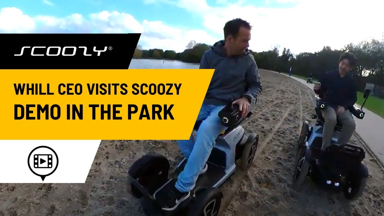Whill CEO Satoshi Sugie Test Scoozy 4WD Prototype