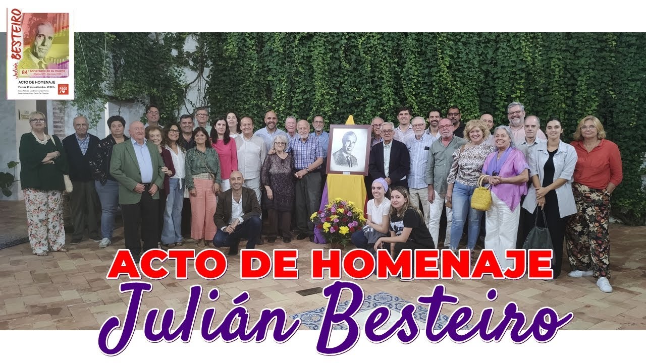 Acto de Homenaje a Julián Besteiro - 84º Aniversario de su muerte - PSOE Carmona