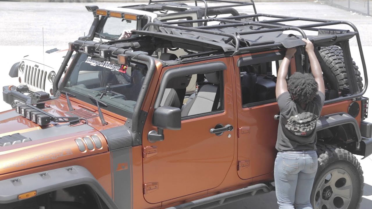 Rugged Ridge Exo Top Installation 4-Door Wrangler JK - 13516.02