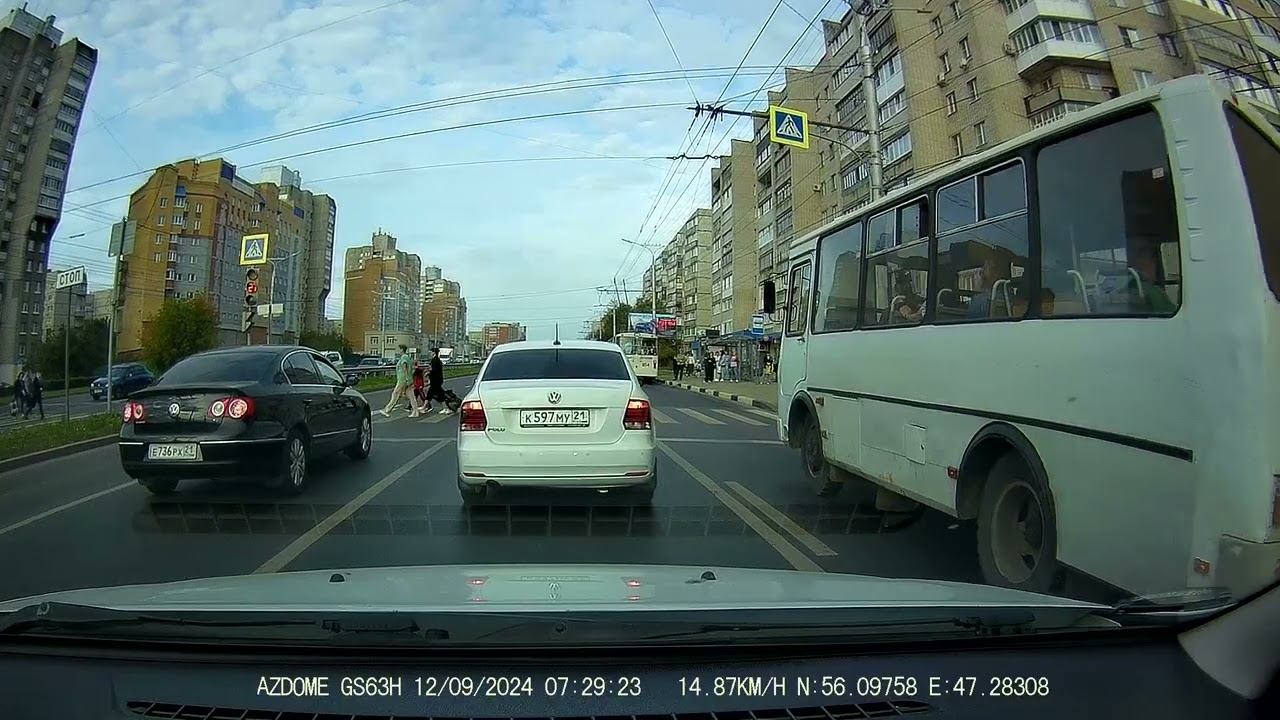 2024 0912 072816 М236EA21RUS Опасный безрассудный манёвр