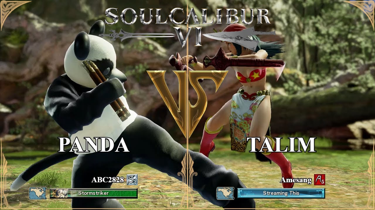 SoulCalibur VI &mdash; ABC2828 (Панда) против Амесанга (Талим) | Рейтинг на Xbox Series X