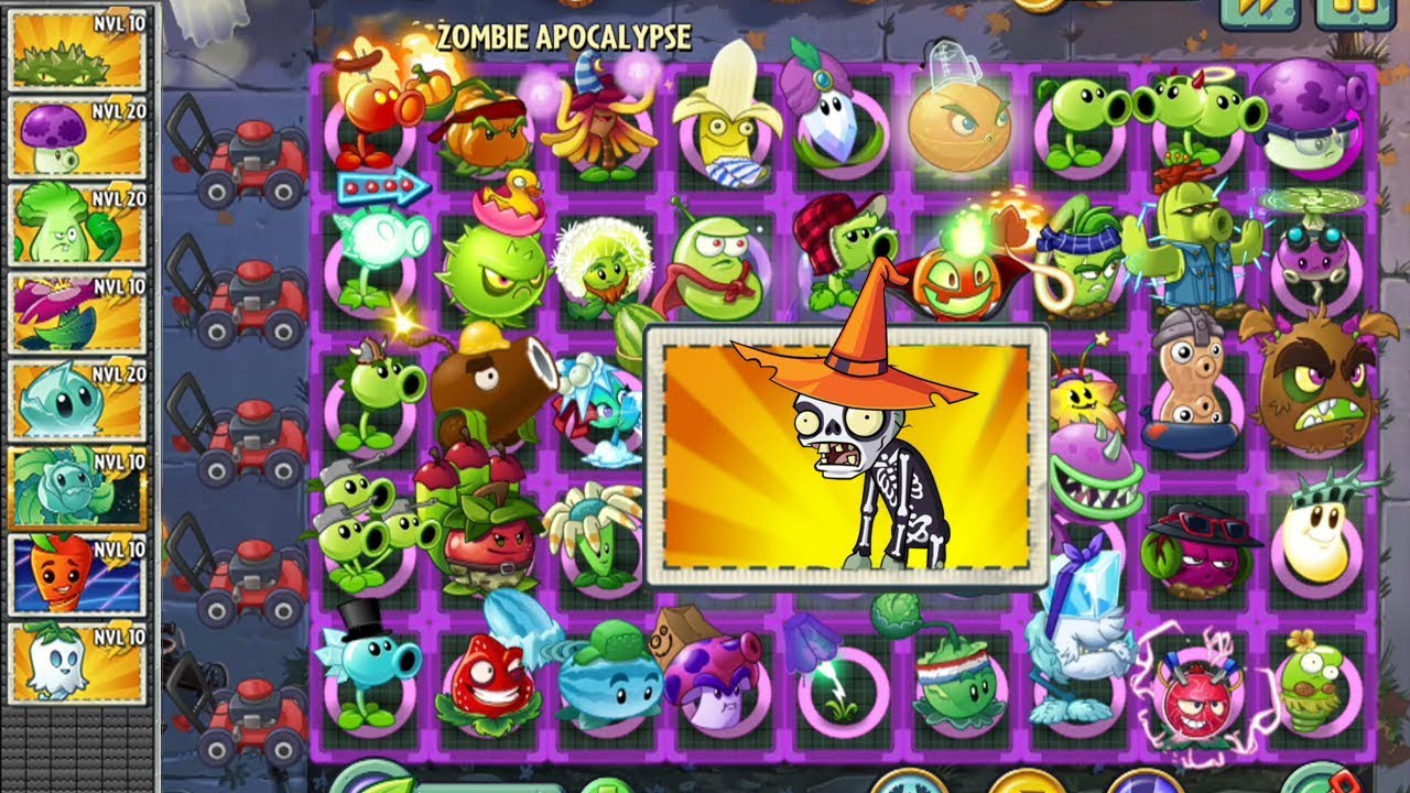 Plants vs Zombies 2: 1000 Zombis Caracono Halloween vs Todas las Plantas