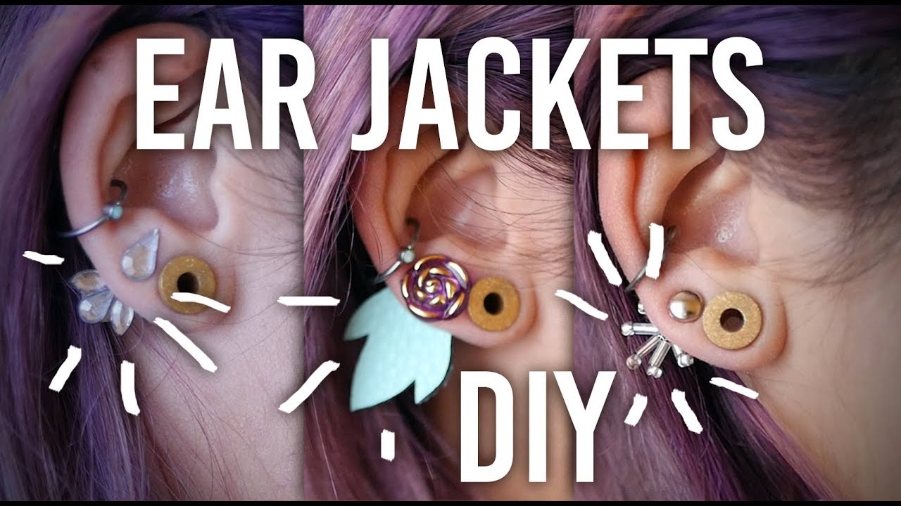 Tackling my Craft Hoard - Ear Jackets 3 Ways : DIY