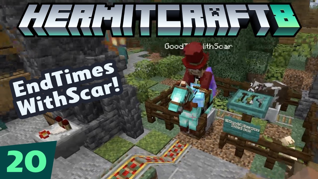 HermitCraft 8 ep 20 – End Times With Scar!