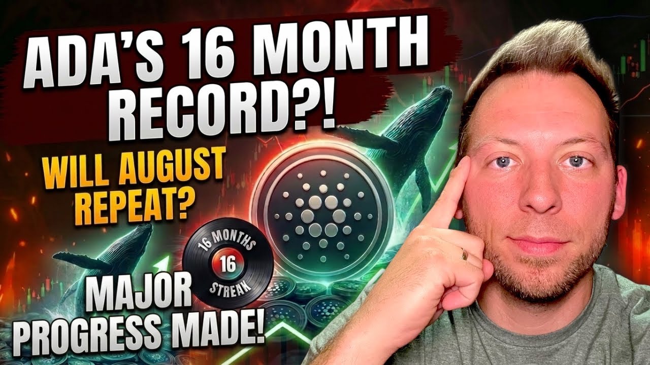 CARDANO ADA - 16 Month Record?! Major Progress Made?! Will This August Repeat?