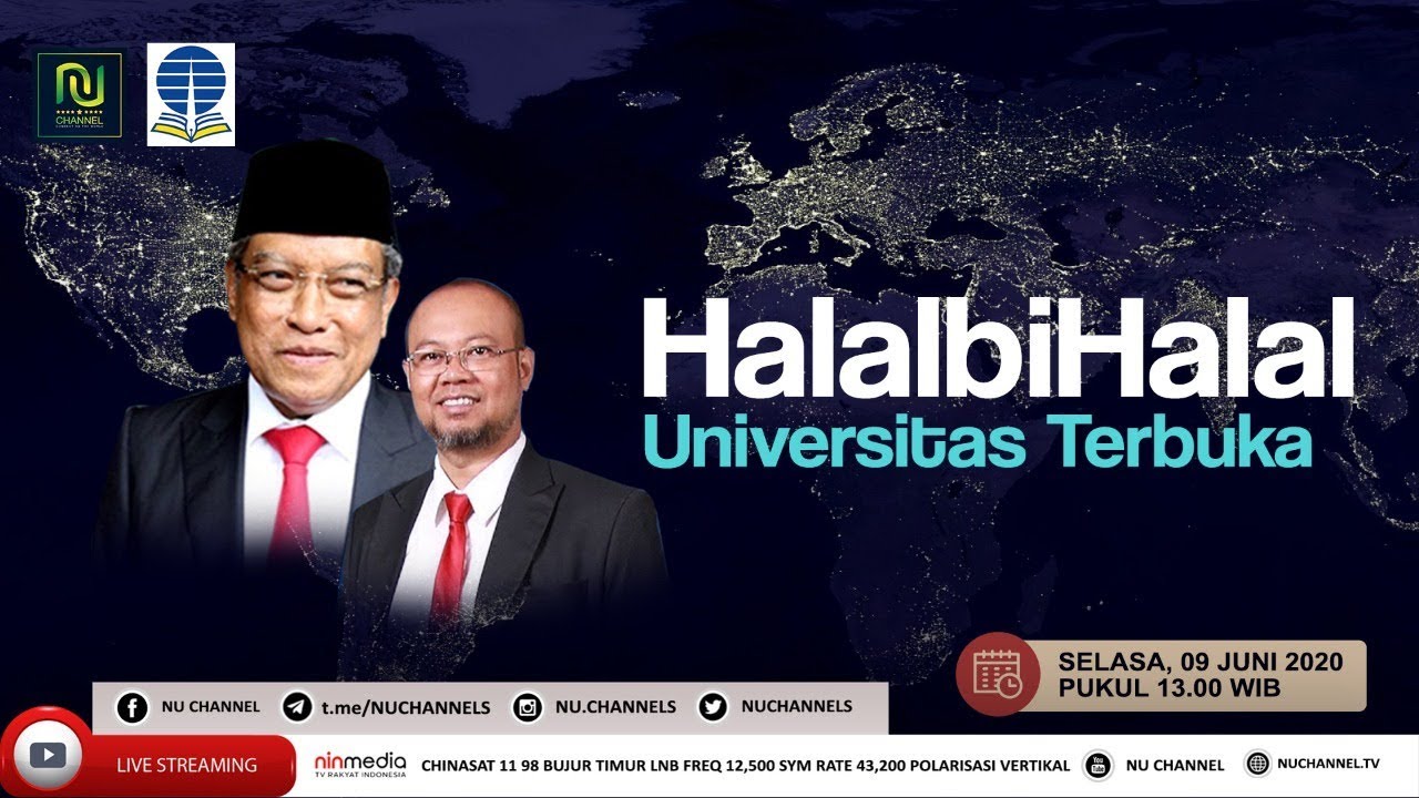 🔴(LIVE) HALALBIHALAL UNIVERSITAS TERBUKA BERSAMA KH SAID AQIL SIROJ