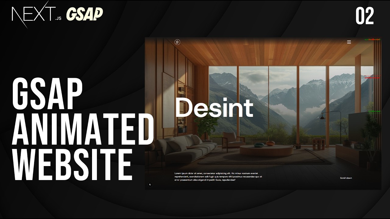 Build an Interior design website using GSAP and Next.js Part 2/3 #gsapanimation #gsap #nextjs