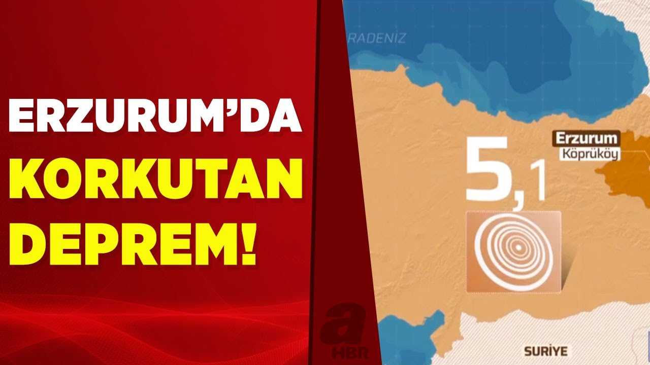 Erzurum'da 5.1 büyüklüğünde deprem! Çevre illerde de hissedildi... | A Haber