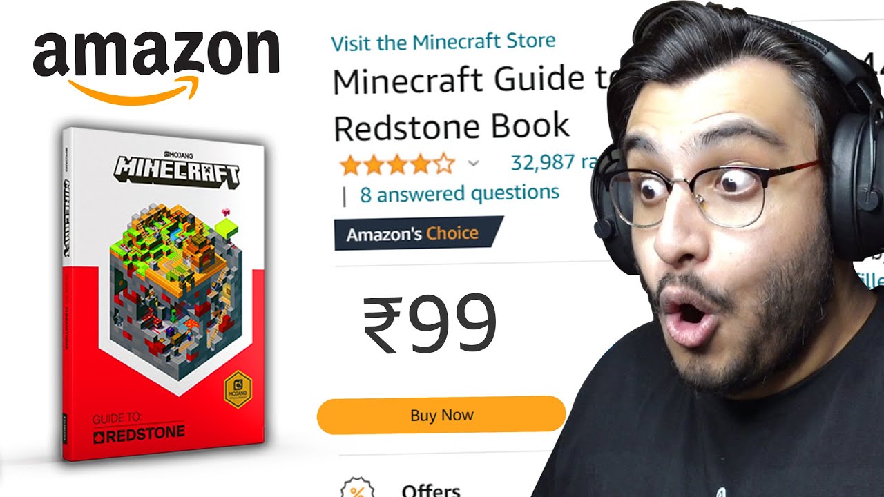 I BOUGHT A MINECRAFT REDSTONE BOOK FROM AMAZON