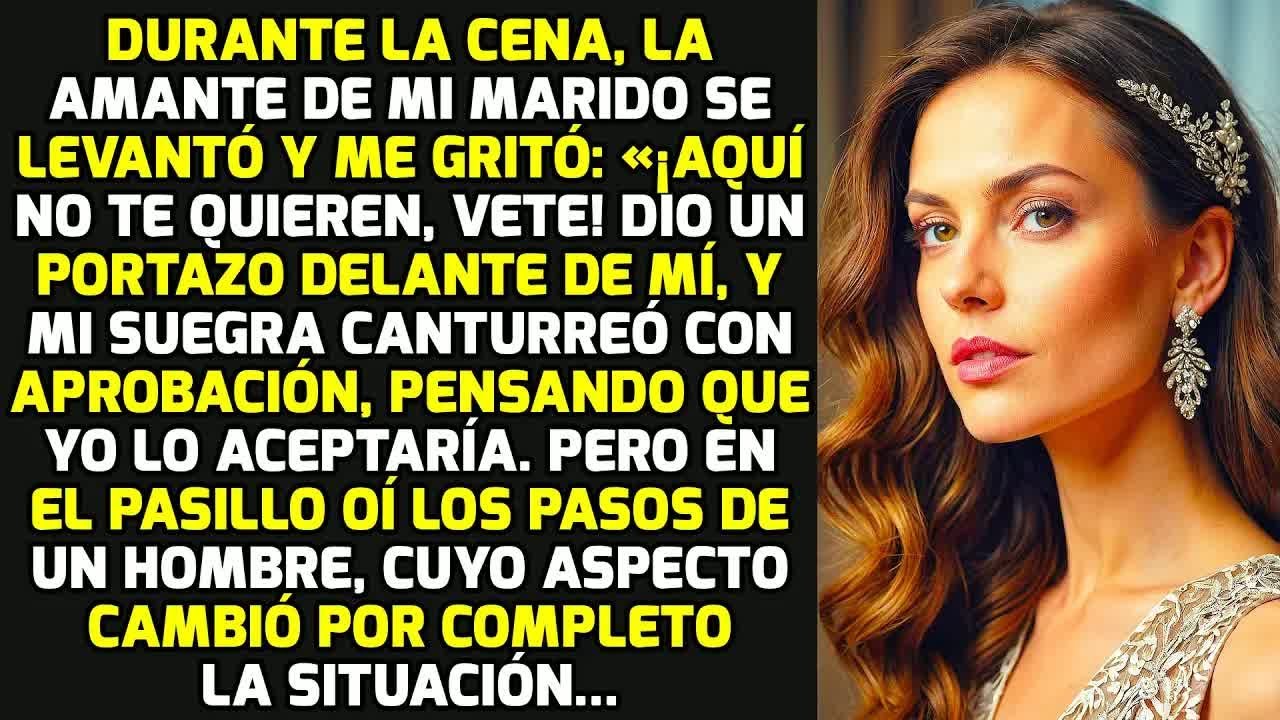 Durante La Cena, La Amante De Mi Marido Se Levantó Y Me Gritó: «¡Y Tú Aquí Sobras, Vete!» HISTORIAS