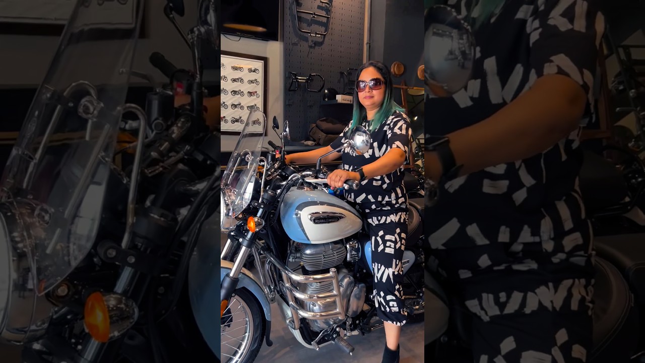 🏁Royal Enfield Meteor 350 Aurora Blue Dilliverd 🏁 #shorts #royalenfield #automobile #trending