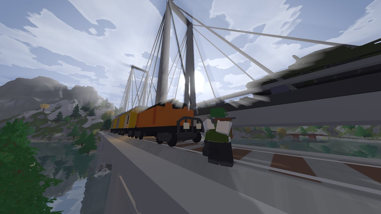 Unturned Ural Mountains survival ep1 but my base its a train