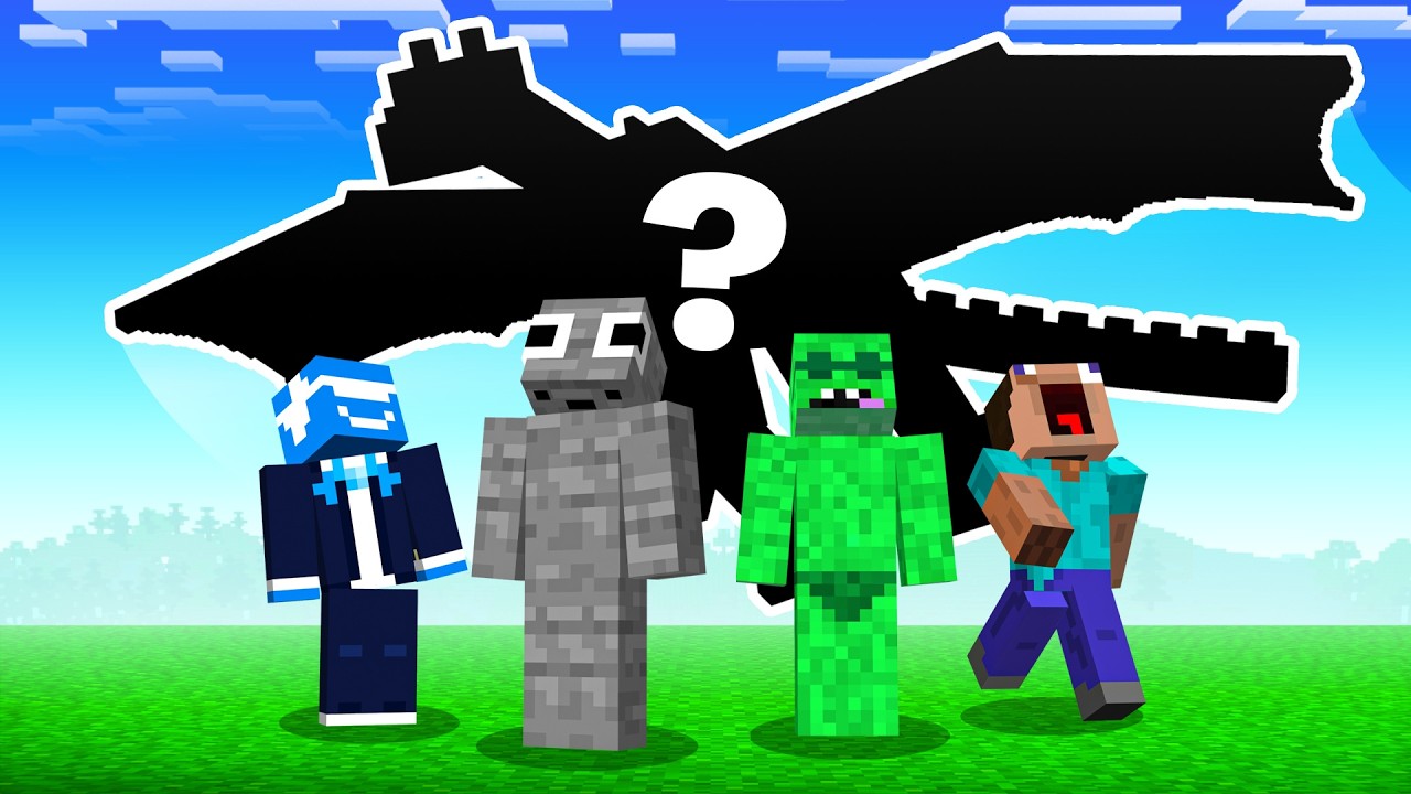 Minecraft But Taking Damage Spawns a Random Mob...