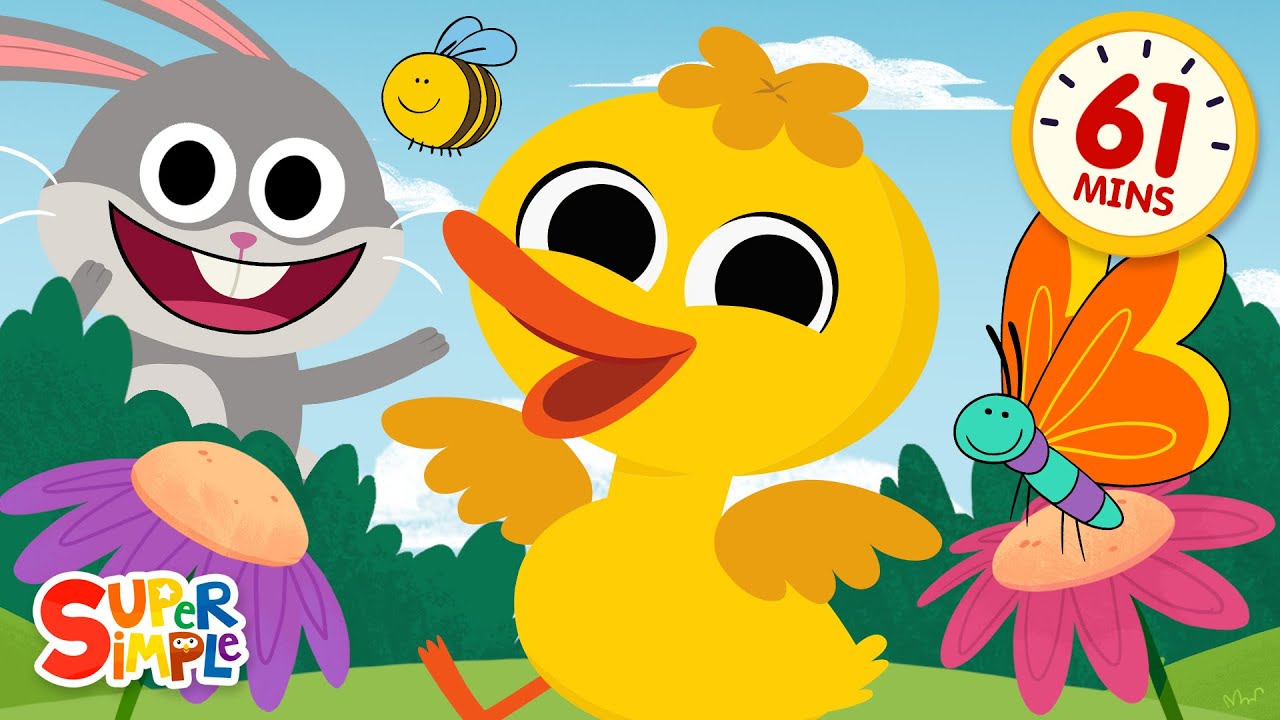 If I Were A Duck + More | Sweet and Simple Kids Songs for Spring! | Super Simple Songs