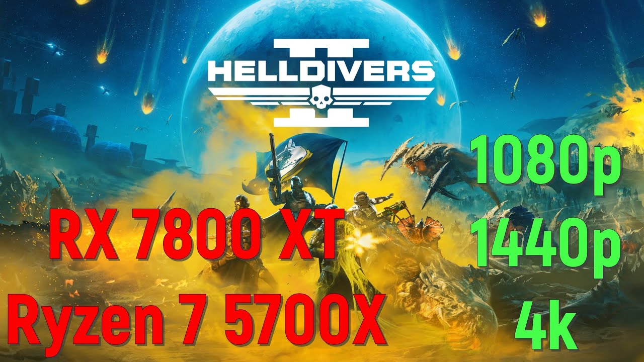 Helldivers 2 | AMD RX 7800 XT, Ryzen 7 5700X